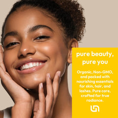 Us Naturals Organic Castor Oil label showing USDA Organic and Non-GMO certification.