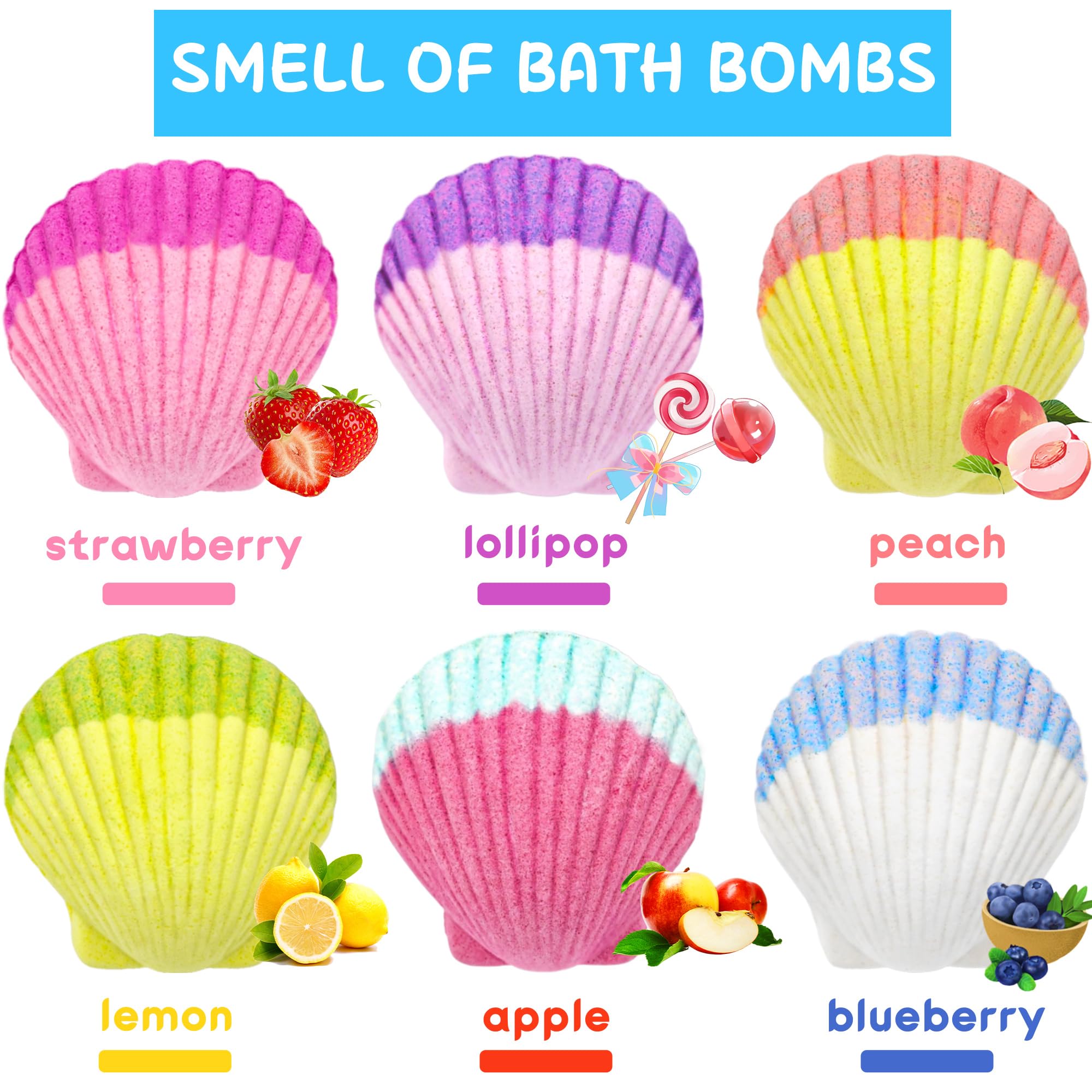 usand Mermaid Bath Bombs gift-set box ready for Easter, birthdays, and holidays.
