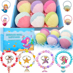 usand Mermaid Bath Bombs with surprise-inside reveal jewels during bath time fun.
