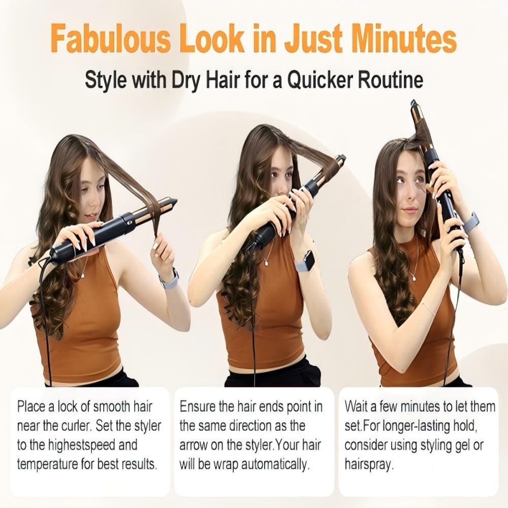 USbelff Hair Styler Dryer Brush ALCI safety plug with reset button