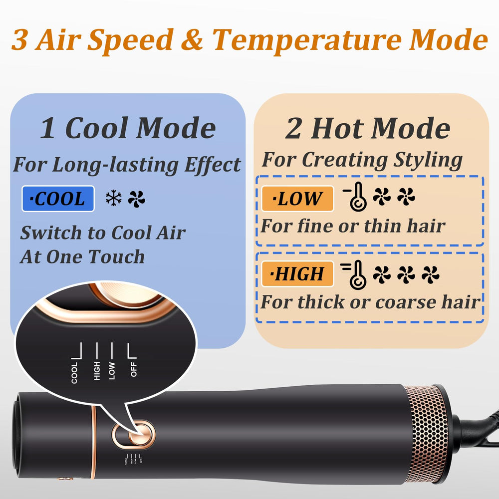 USbelff round brush volumizes hair with controlled airflow and ceramic warmth