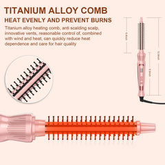 USHOW half-inch curling wand pink creates defined curls for short hair
