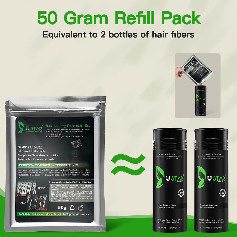 USTAR 50g refill bag ensures convenient, continuous use.