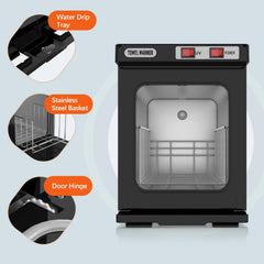 Utenzi Hot Towel Warmer interior shows efficient heating element.