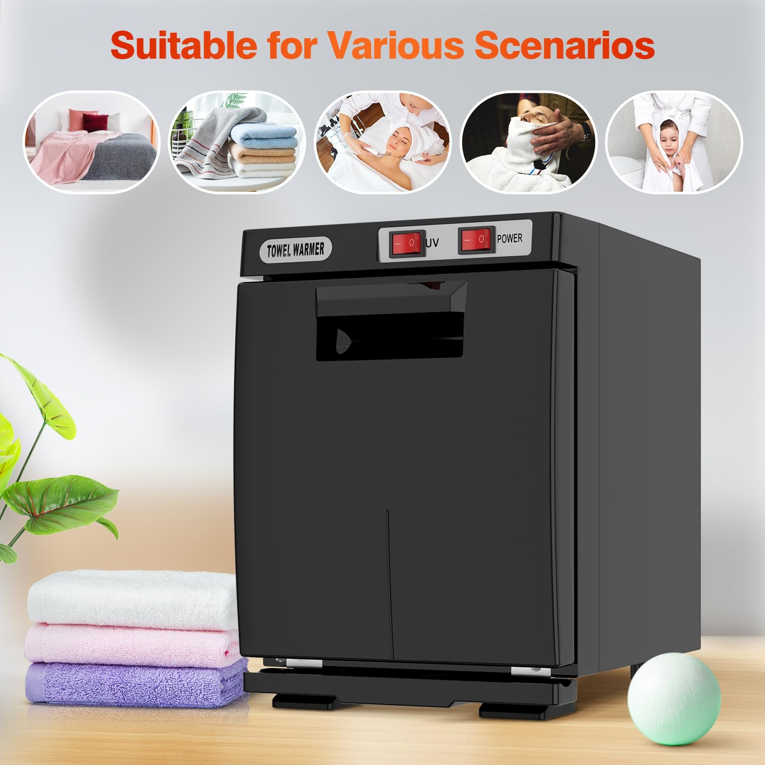 Utenzi Hot Towel Warmer spa-use friendly for salons or home.