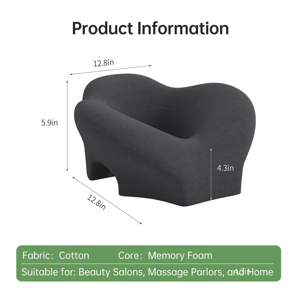 UTJZIB Massage Pillow Face Down side view highlights neck support and breathable relief.