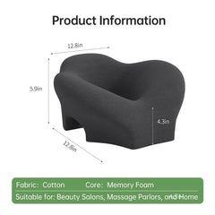 UTJZIB Massage Pillow Face Down side view highlights neck support and breathable relief.