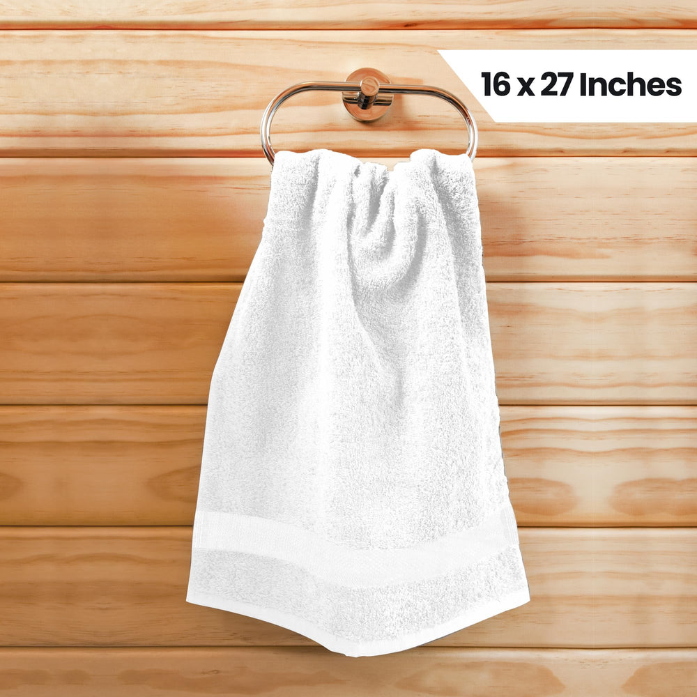 Utopia Towels absorbent closeup: 100% ring-spun cotton for quick-dry hands.