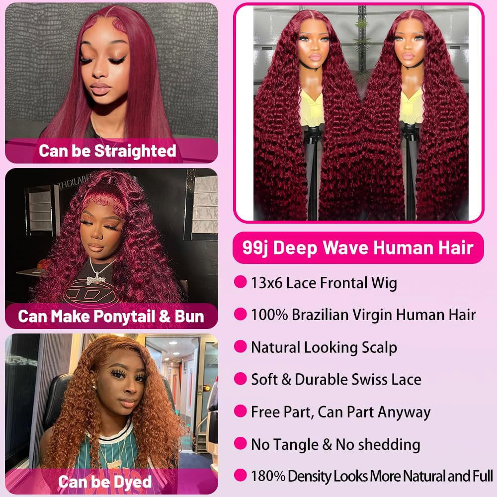 UTracycoy Burgundy wig cap construction offers breathable, secure all-day wear