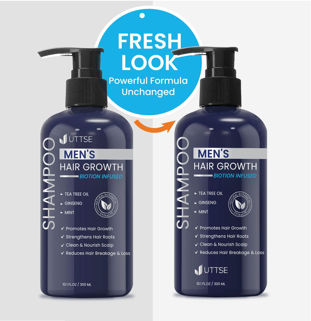 Uttse Biotion shampoo scalp massage—soothe itchy scalp while cleansing oil and sweat.