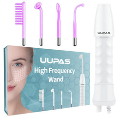 UUPAS high-frequency facial wand front view for easy at-home skincare sessions.
