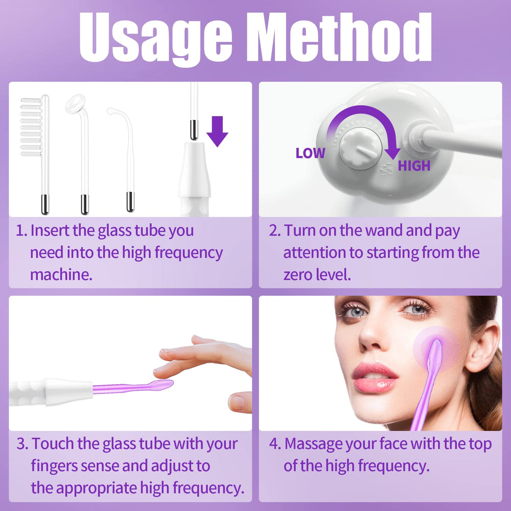 UUPAS compact high-frequency wand ready for simple home skincare routines.