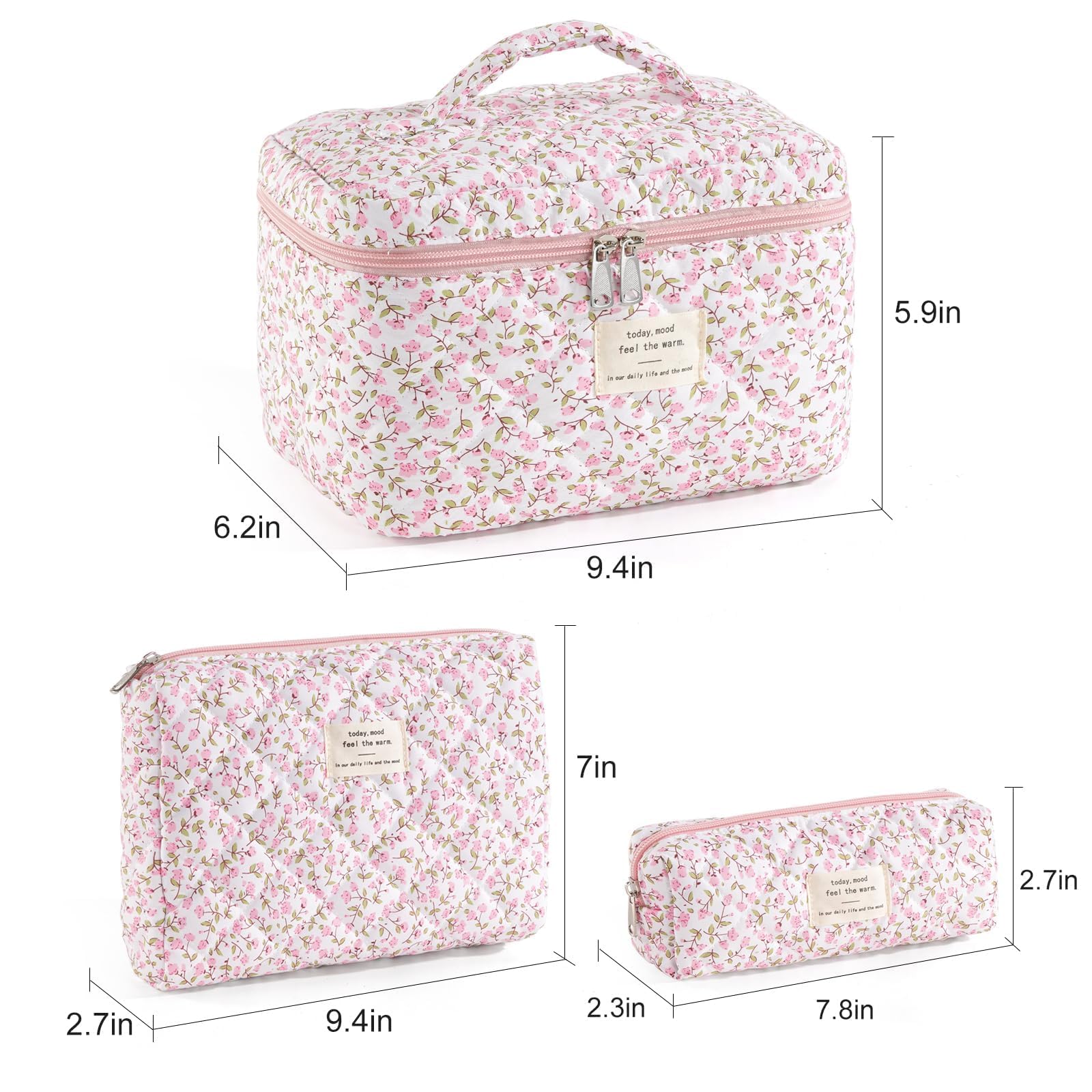 UUYUUY makeup bag open view reveals versatile storage for toiletries and brushes.