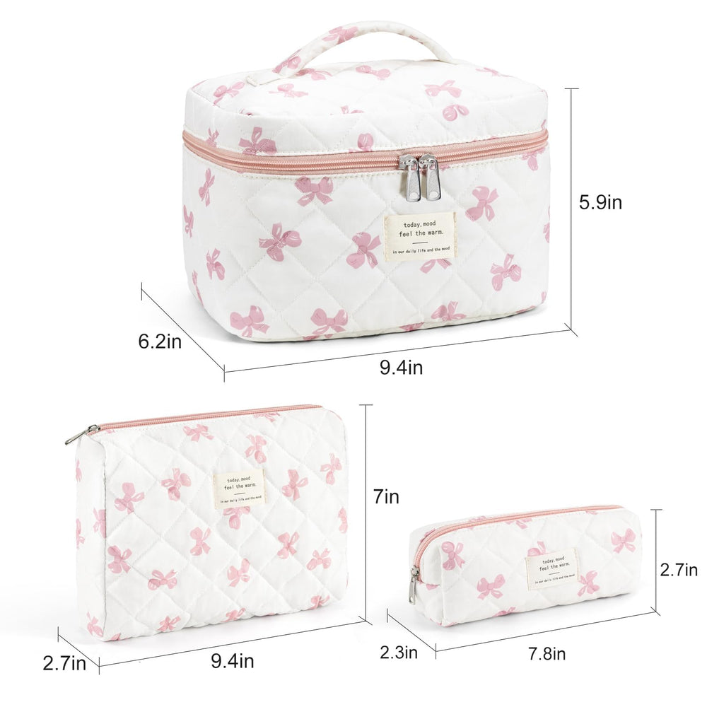 UUYUUY makeup bag double zipper — smooth access and secure closure.