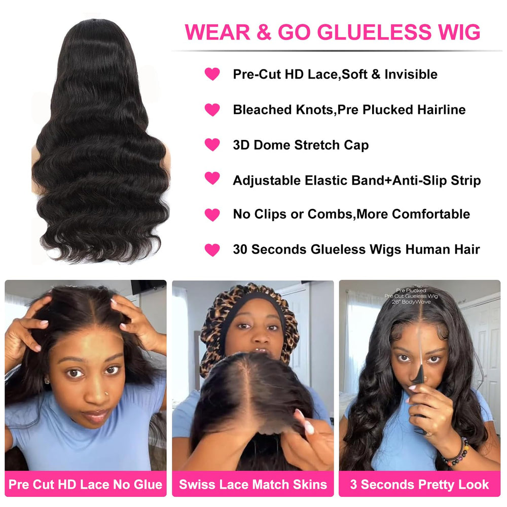 Uveous wig pre-plucked hairline close-up for ready-to-wear style.