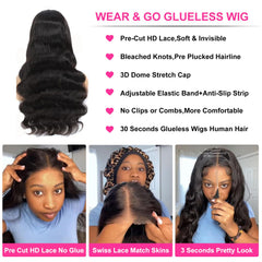 Uveous wig pre-plucked hairline close-up for ready-to-wear style.