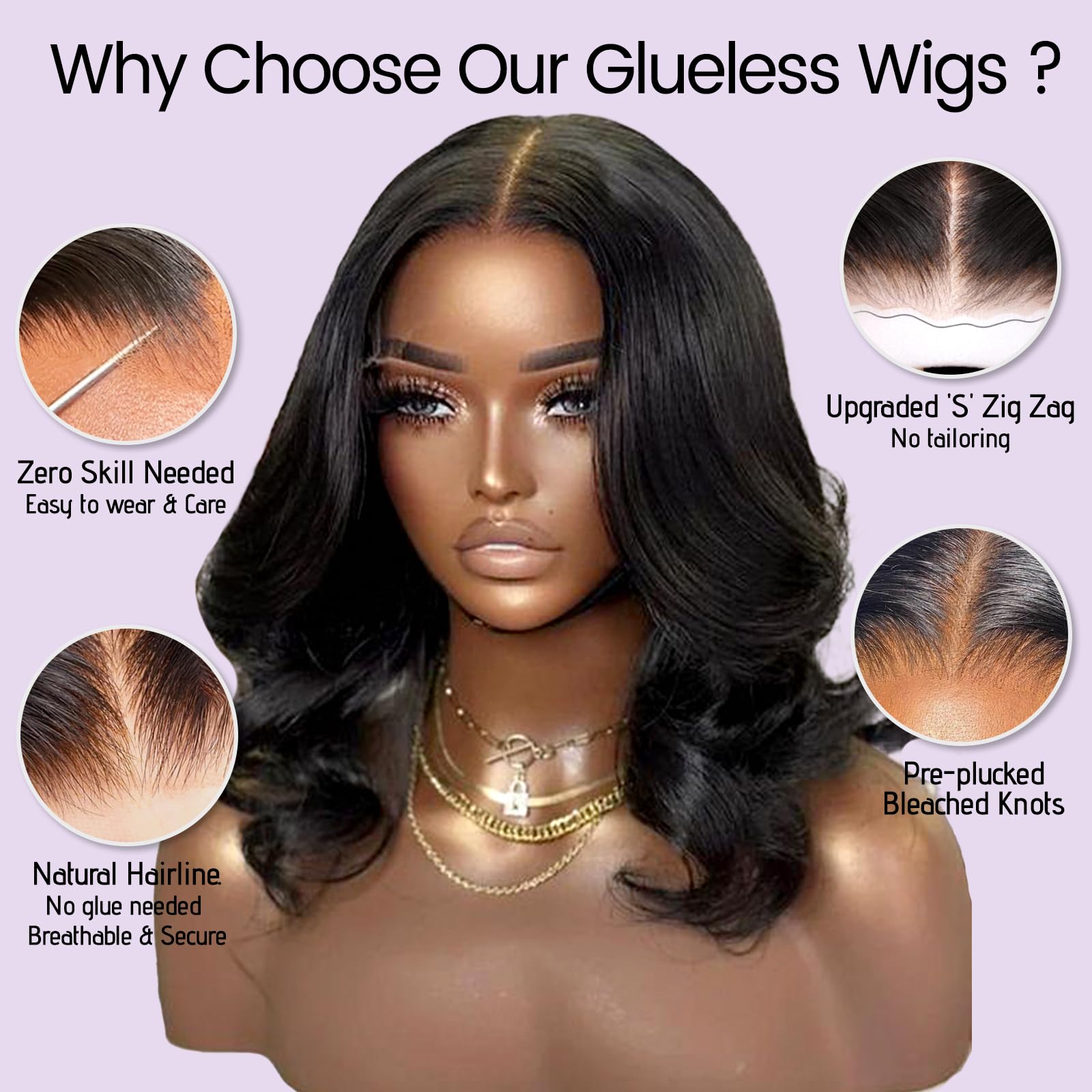 UVVUVV black women short bob wig style for versatile looks.