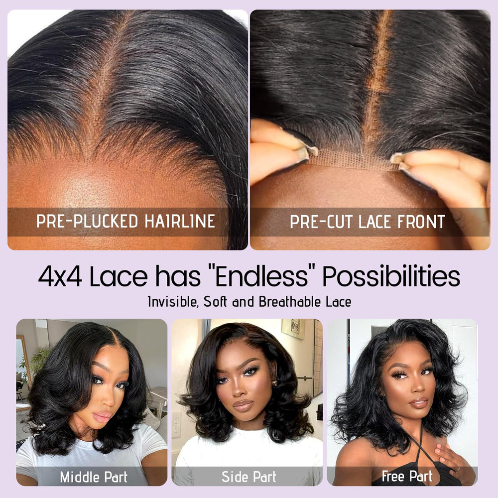 UVVUVV glueless wig with adjustable band for secure comfort.