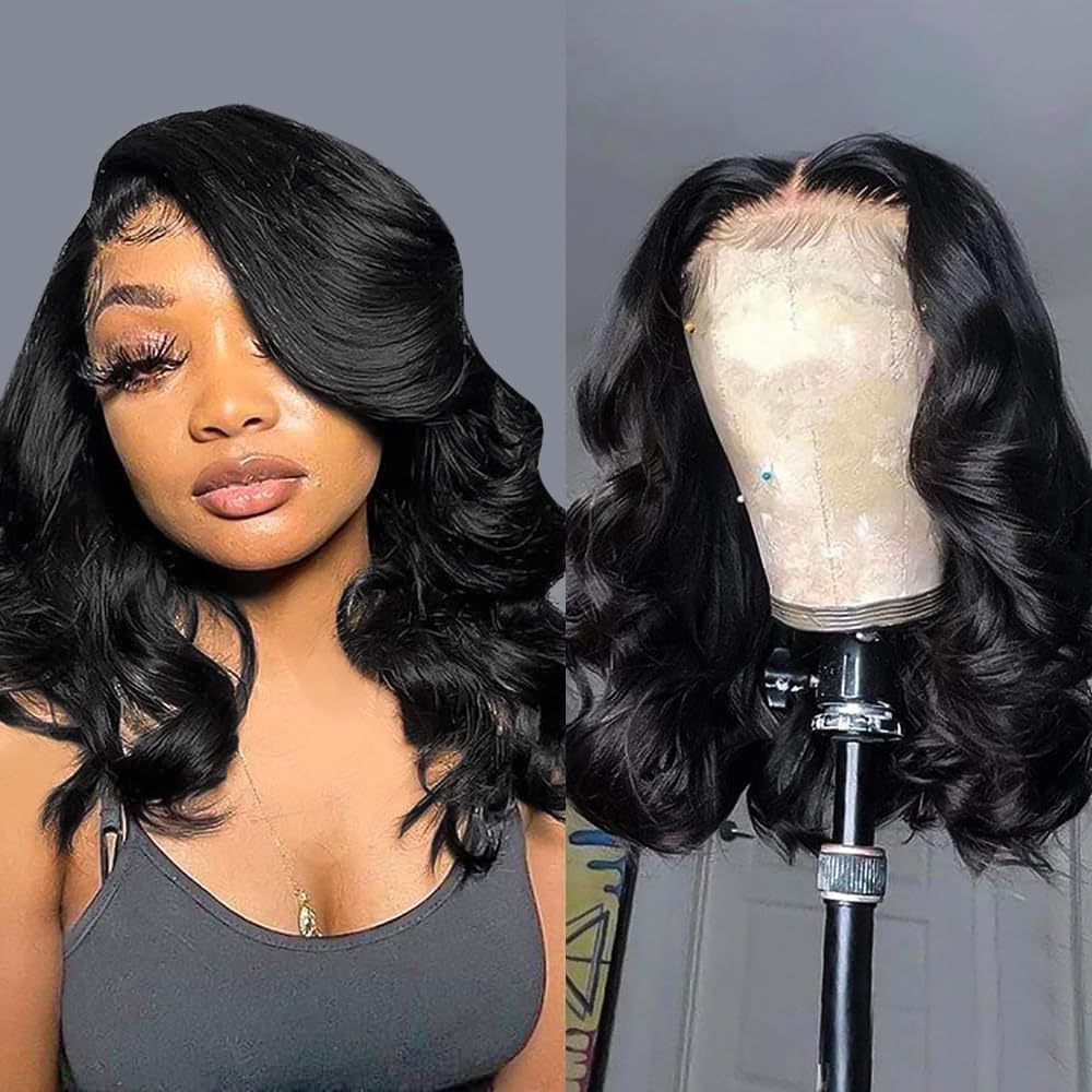 UVVUVV Wear and Go glueless wig with 4x4 lace-front for everyday wear.