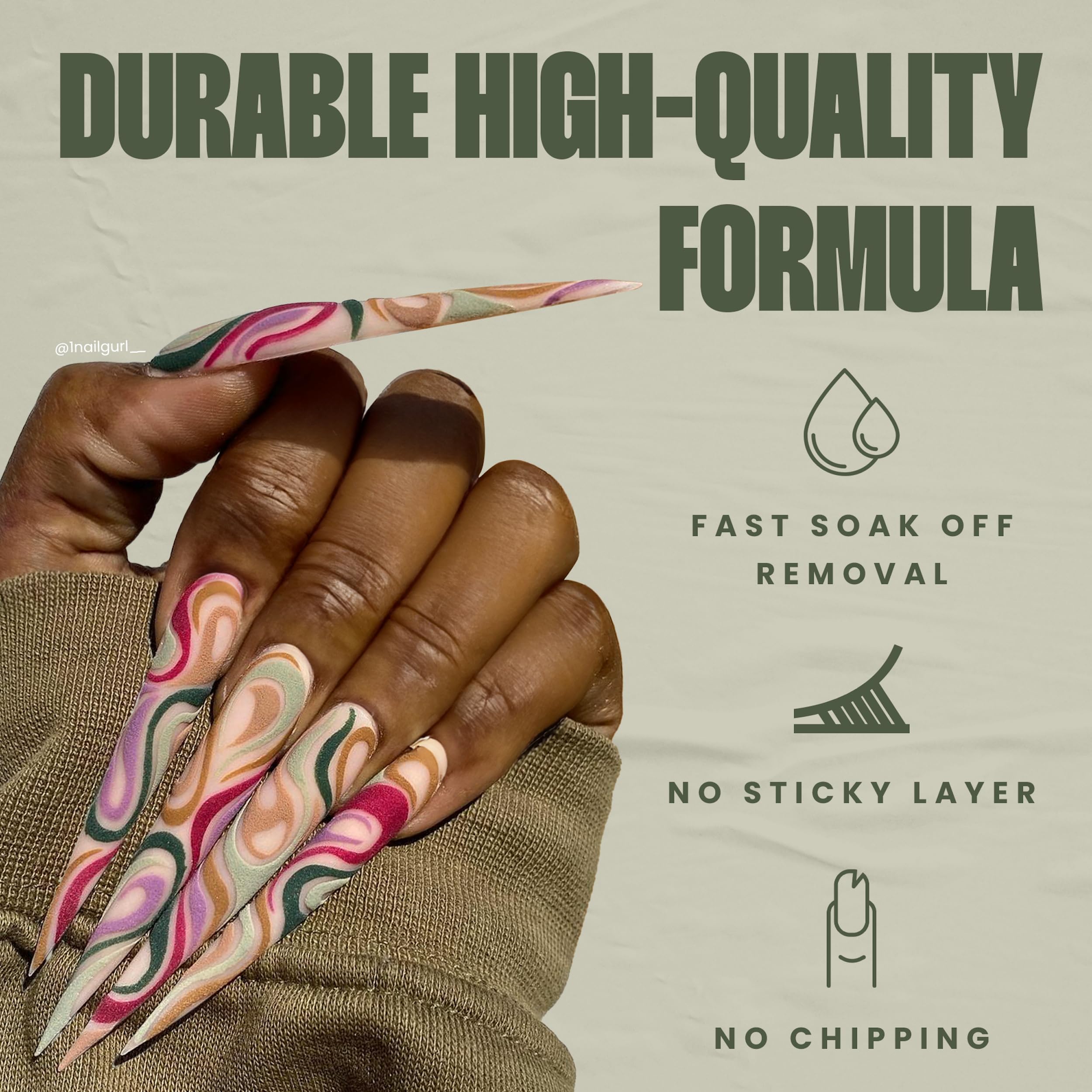 V Beauty Pure Non-Wipe Matte Top Coat forms protective barrier against stains