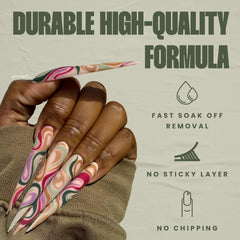 V Beauty Pure Non-Wipe Matte Top Coat forms protective barrier against stains