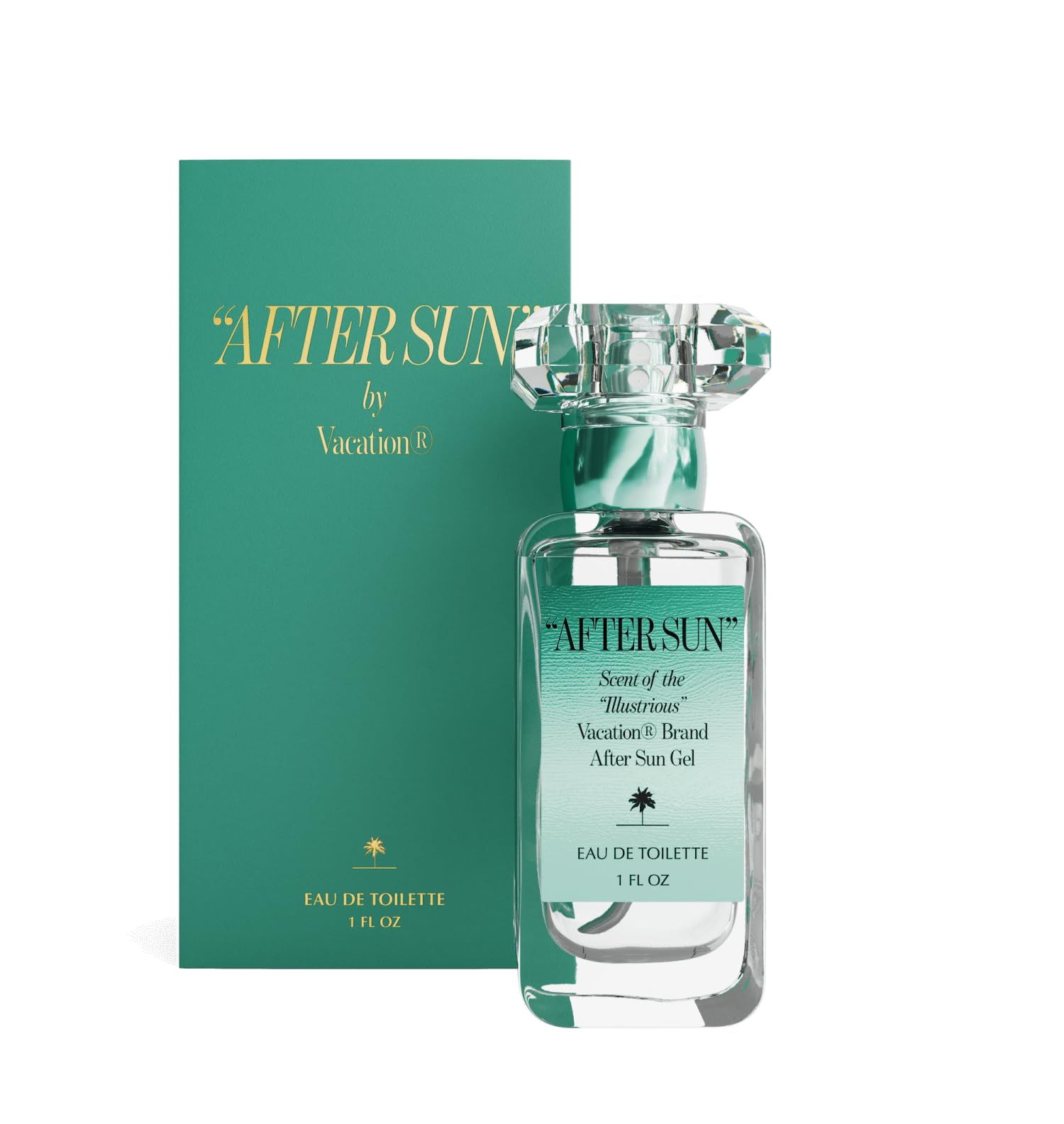 VACATION AFTER SUN bottle front view for a versatile summer fragrance