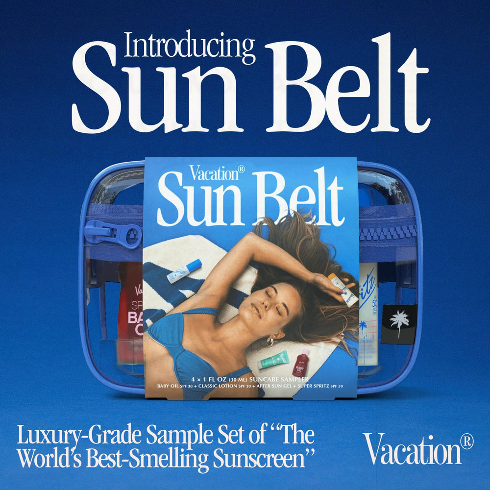 Vacation Classic Lotion SPF30 bottle shows quick rub-in, streak-free protection