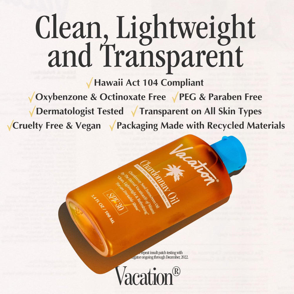 Vacation Grand Cuvée scent bottle conveys luxury fragrance for outdoor moments.