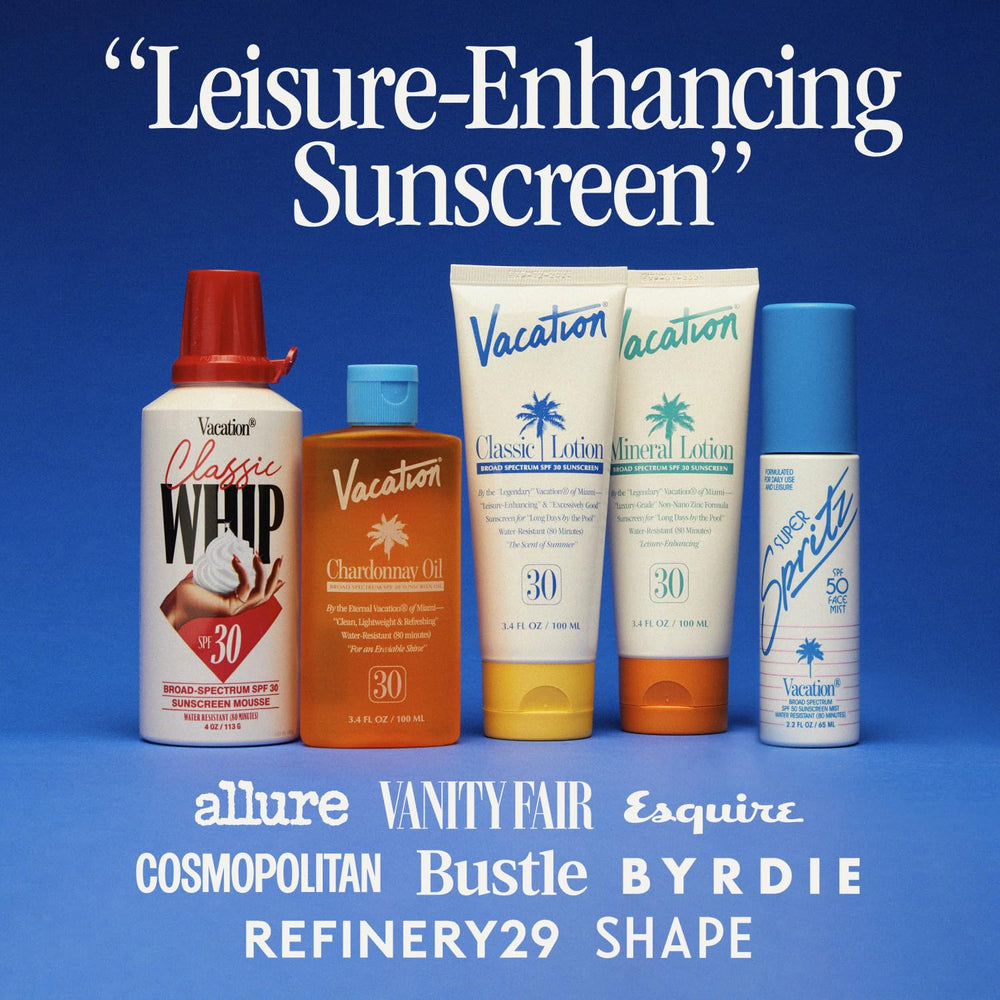 Vacation packaging uses recycled materials for sustainable, travel-ready presentation.
