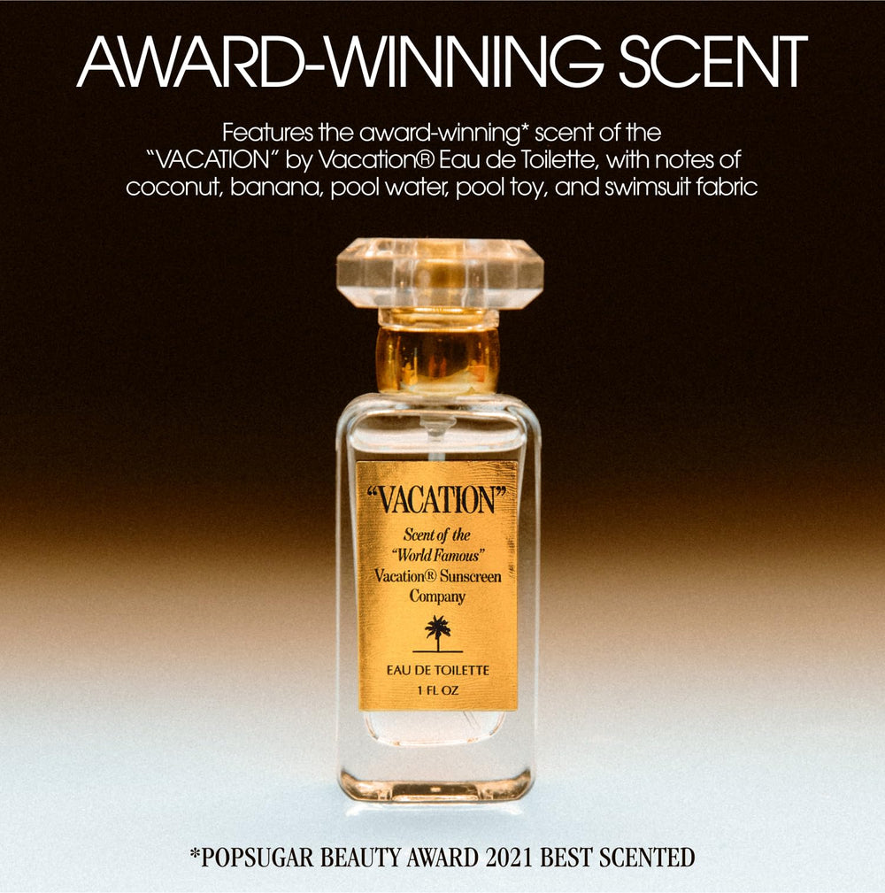 VACATION shimmer oil on skin arm demonstrates sun-kissed radiance