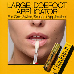Vacation Lip Oil application on lips demonstrates hydrating gloss with SPF 30 protection.