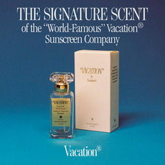 VACATION Sunscreen Eau de Toilette cap detail showcases premium travel design