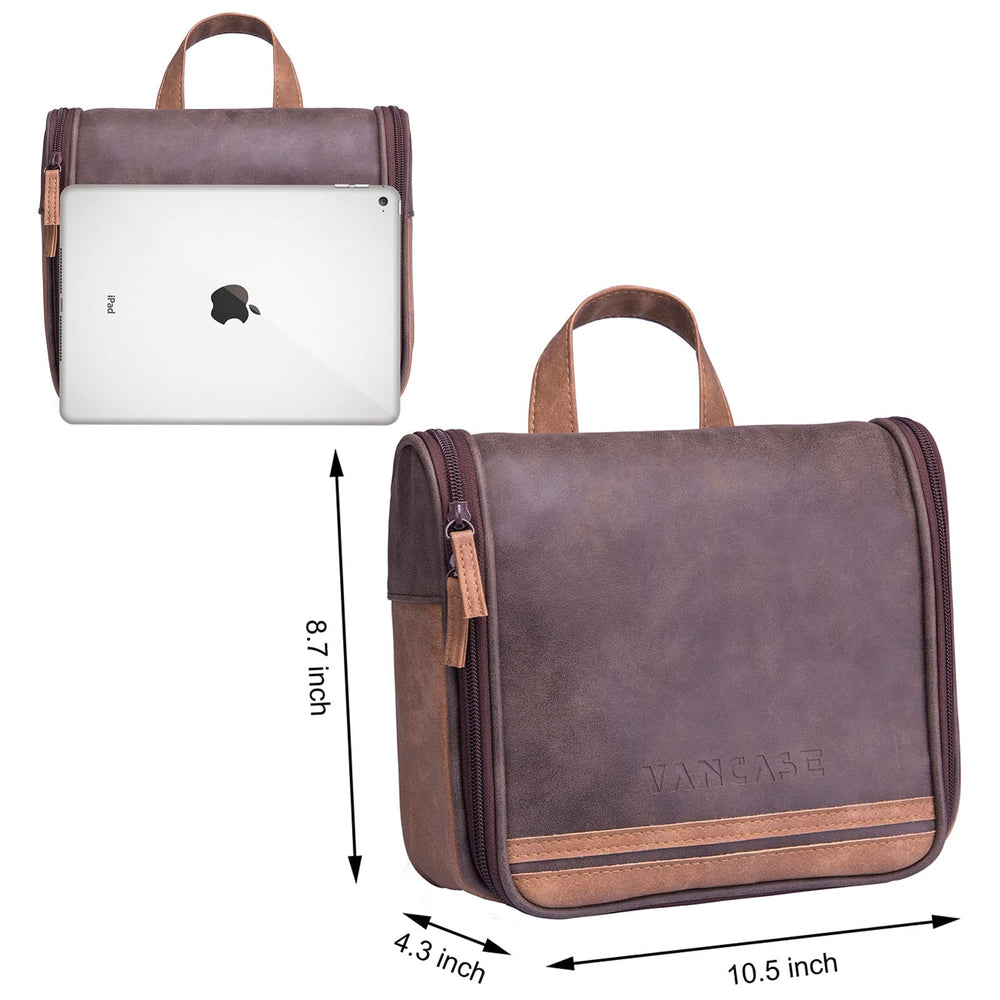 VACNASE hanging toiletry bag mesh pockets provide item visibility.