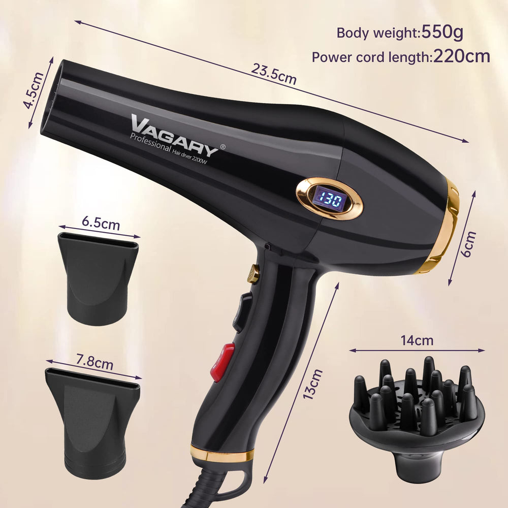 VAGARY 6685G ALCI safety plug and long cord enhance safe operation