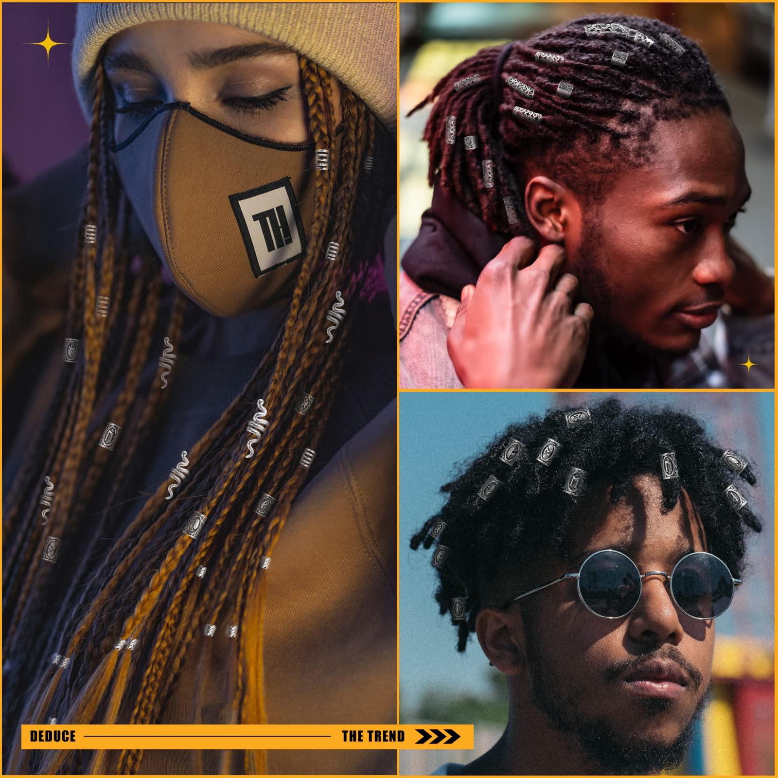 Vaikby beards and jewelry set enables DIY bracelets and necklaces