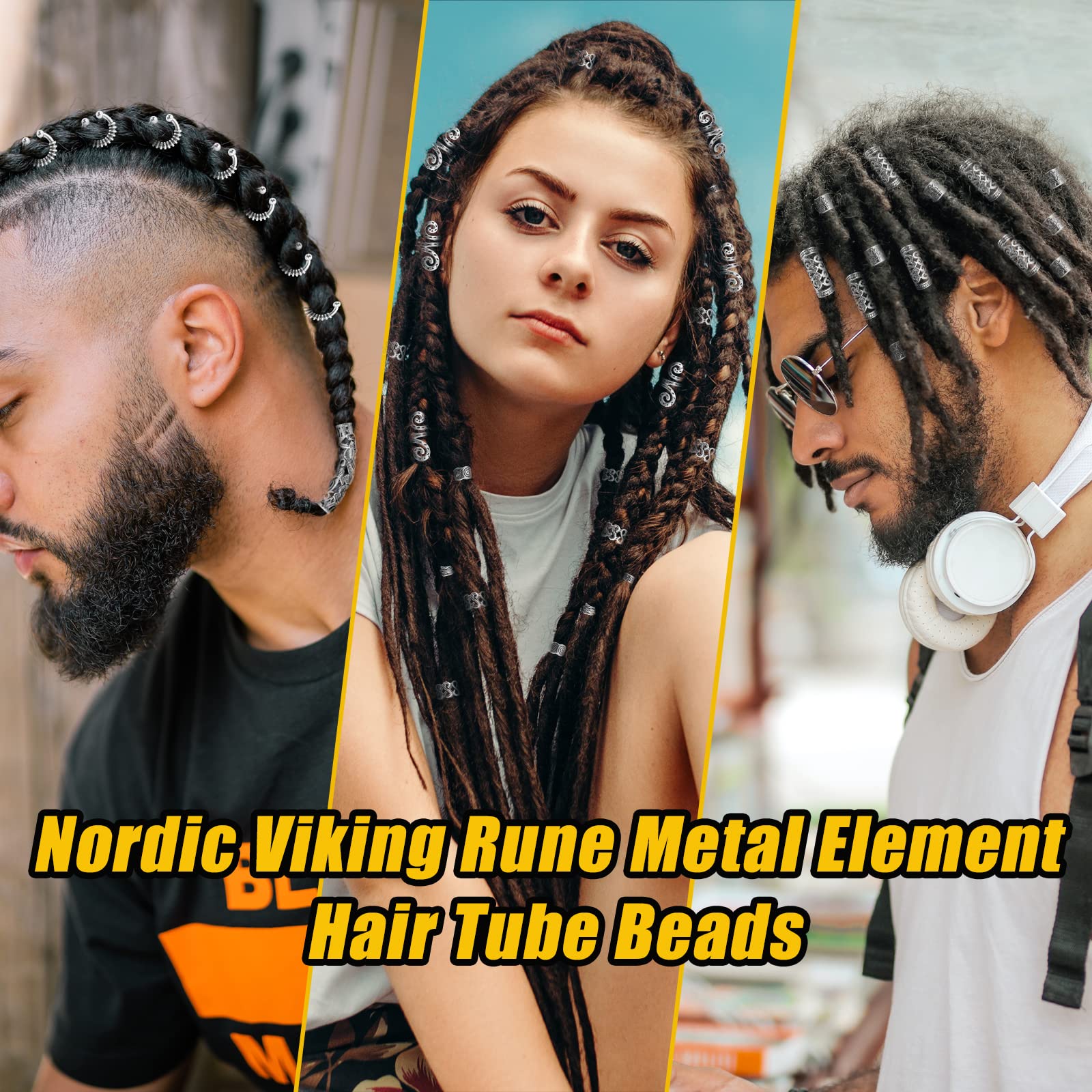 Vaikby dreadlock accessories selection for secure bead accents