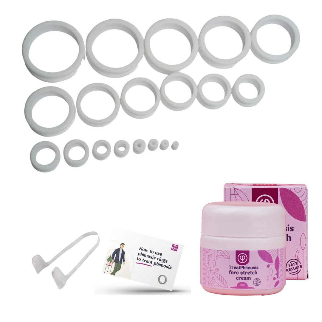 Vajraang phimosis rings kit with 20 sizes enables gradual progression and comfortable wear.