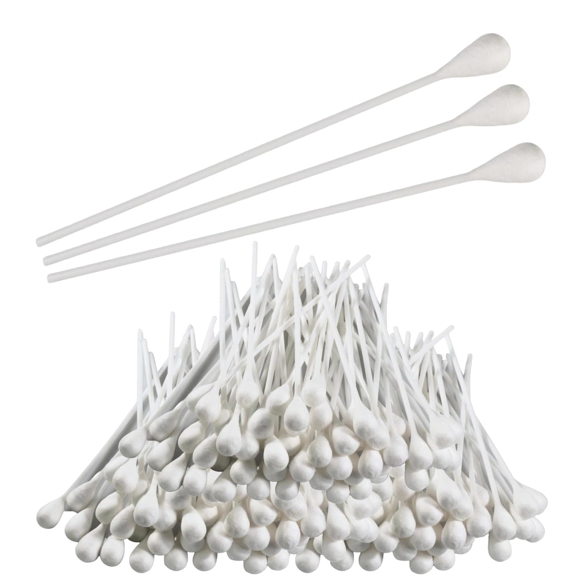 Vakly 8inch plastic shaft large swabs ideal for reaching difficult areas with precision