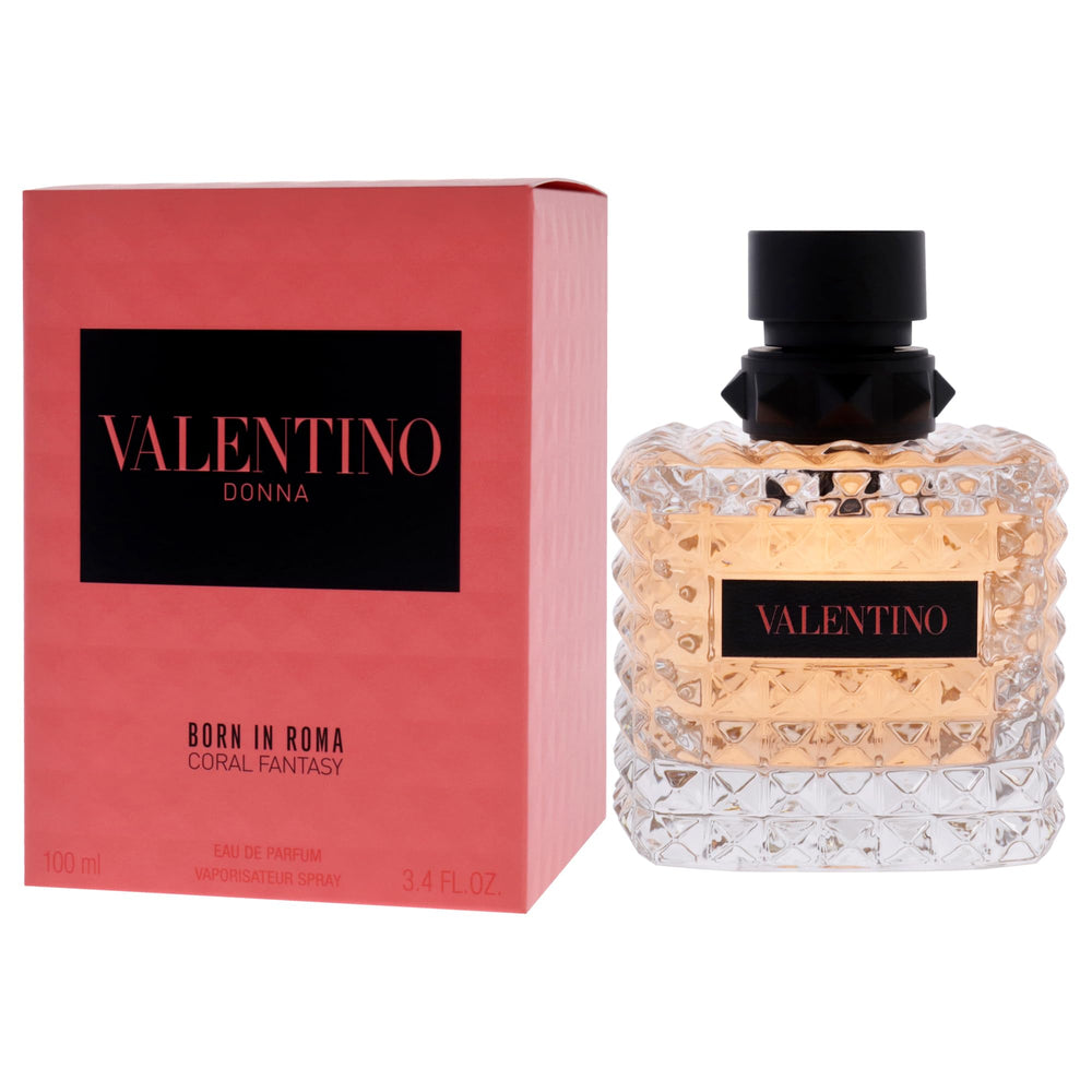 Valentino Coral Fantasy note-kiwi-orange close-up, highlighting fresh uplifting scent notes for spring.