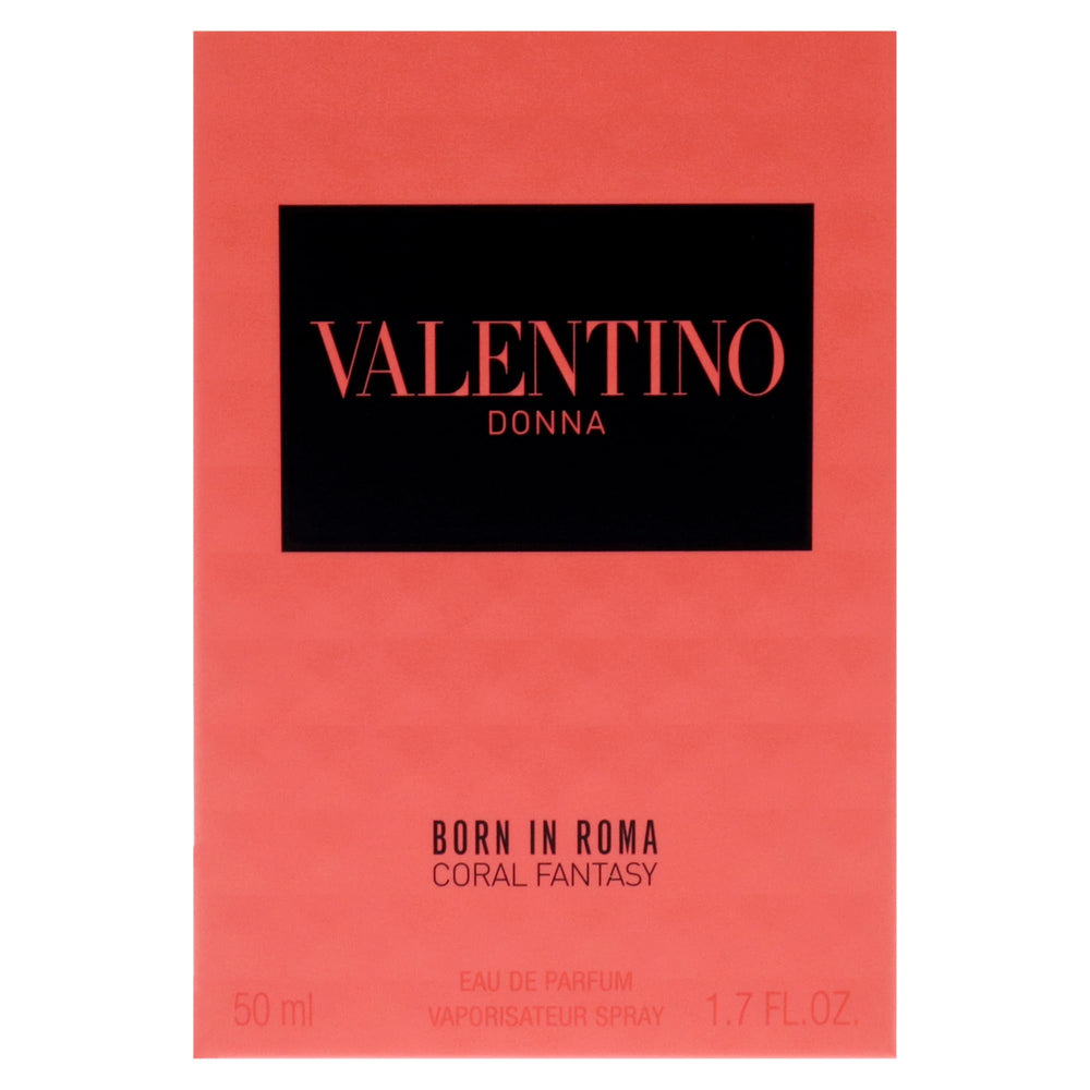 Valentino Donna Coral Fantasy note rose jasmine depicts romantic bouquet for evenings