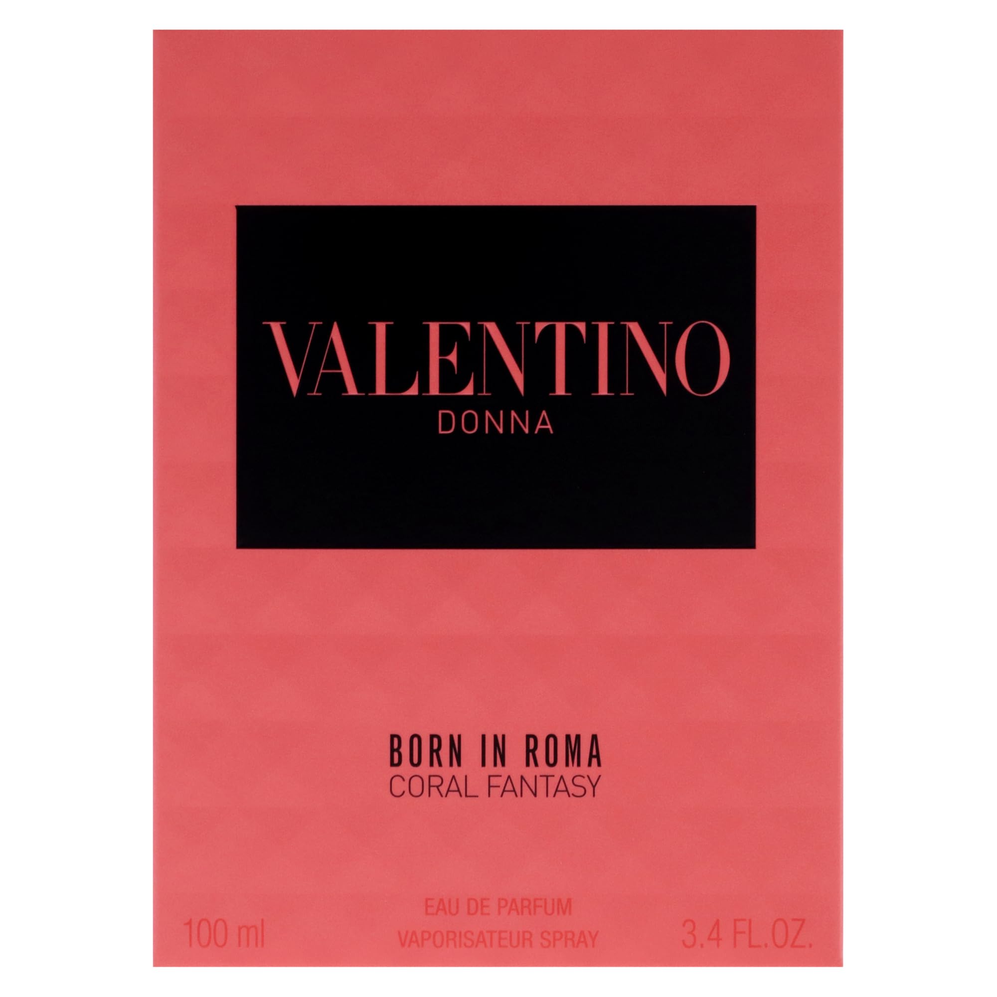 Valentino Coral Fantasy rose-jasmine detail, conveying romantic, elegant fragrance impression.
