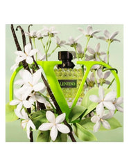 Valentino Donna Born In Roma Green Stravaganza box emphasizes luxury presentation and store-ready sparkle