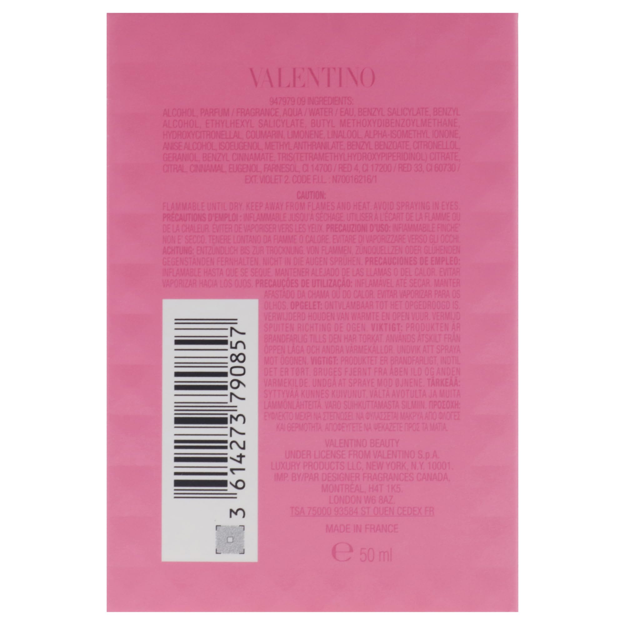 Valentino Donna Born In Roma Intense application pulse-points — apply to pulse points for balanced projection.