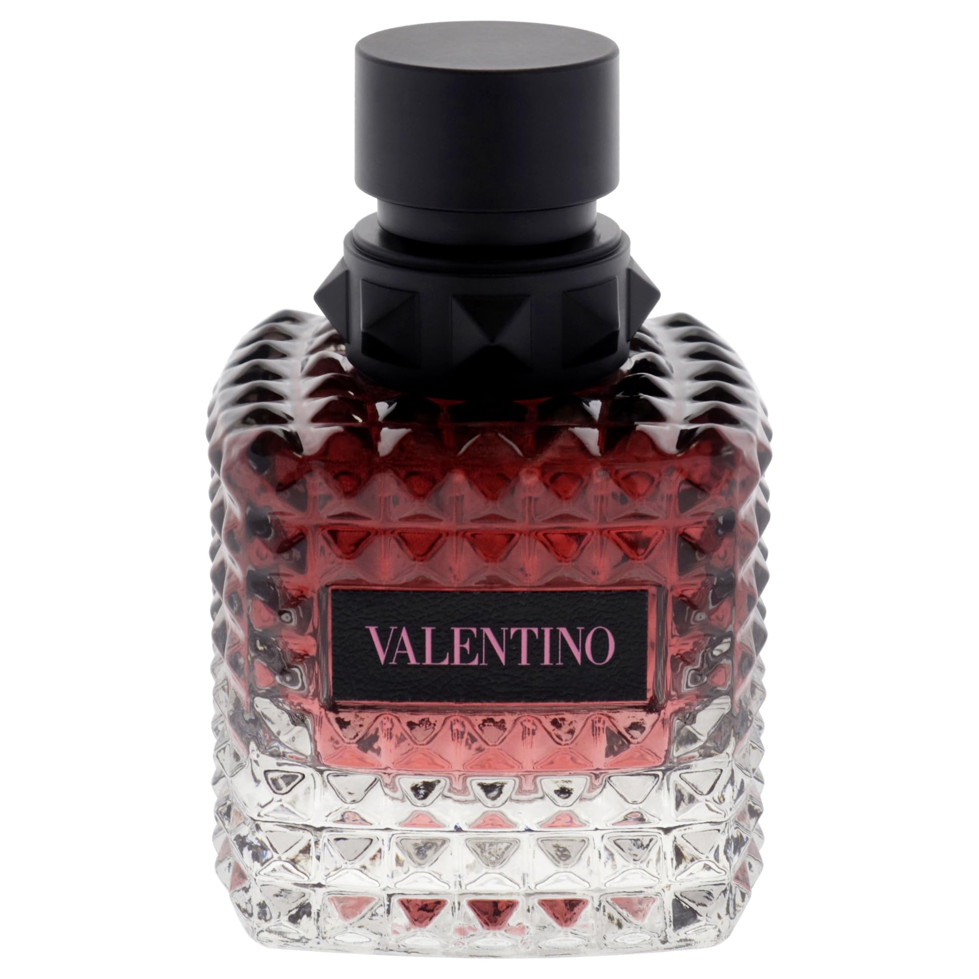 Valentino Donna Born In Roma Intense bottle closeup — luxurious amber floral notes at a glance.
