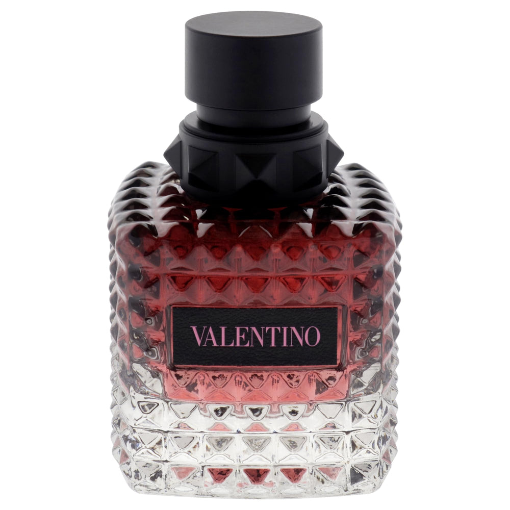 Valentino Donna Born In Roma Intense bottle closeup — luxurious amber floral notes at a glance.