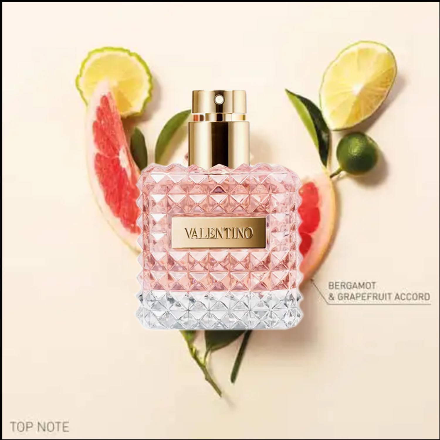 Valentino Donna EDP spray action for quick, effortless wear.
