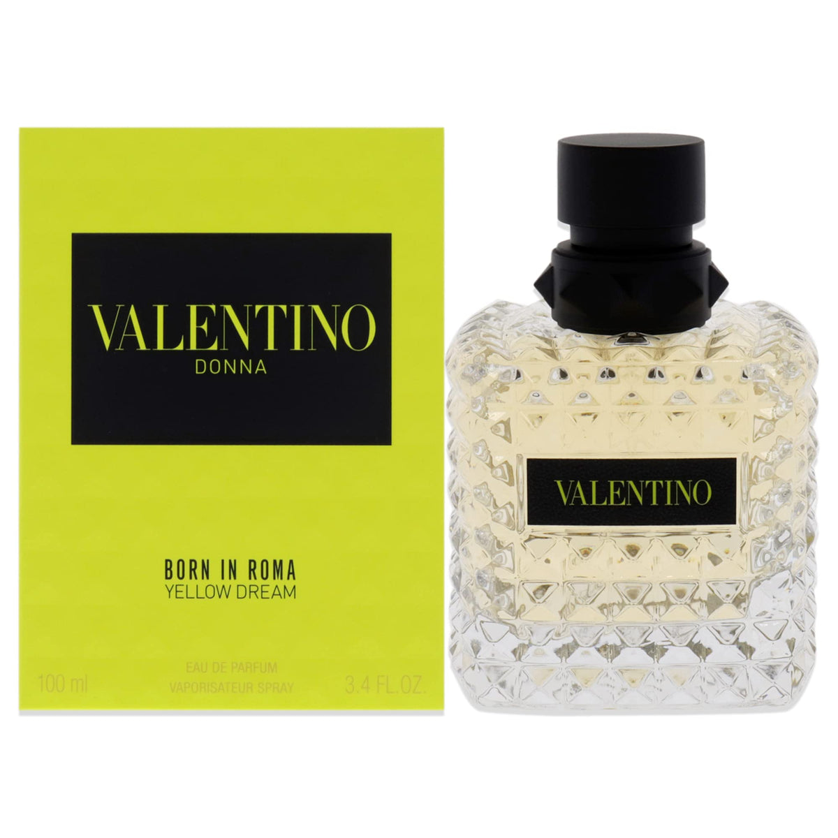 Valentino Donna Yellow Dream EDP bottle front evokes a radiant daytime mood.