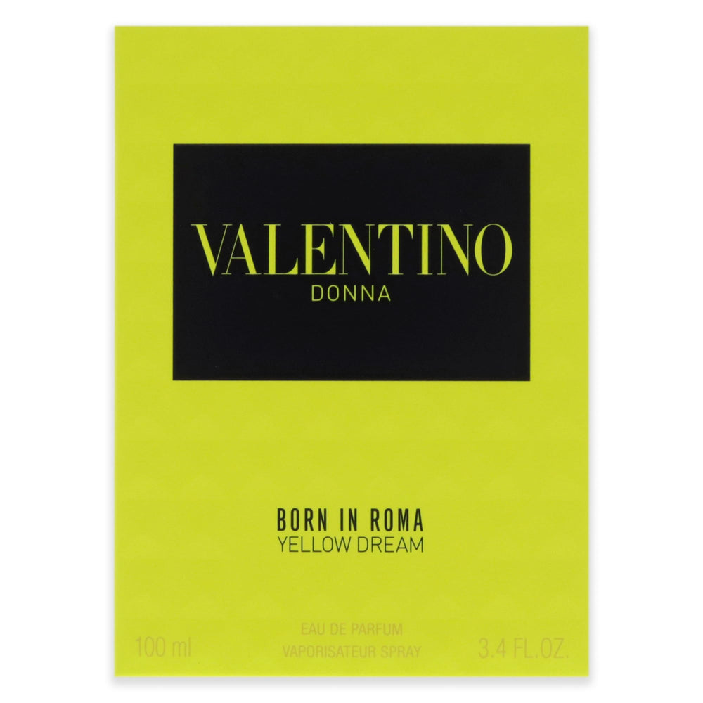 Valentino Donna Yellow Dream EDP portrait reinforces confident, stylish scent presence.