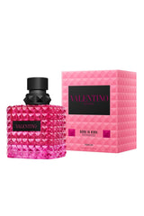 Valentino Rockstud bottle pink closeup emphasizes iconic style for gifting or display.