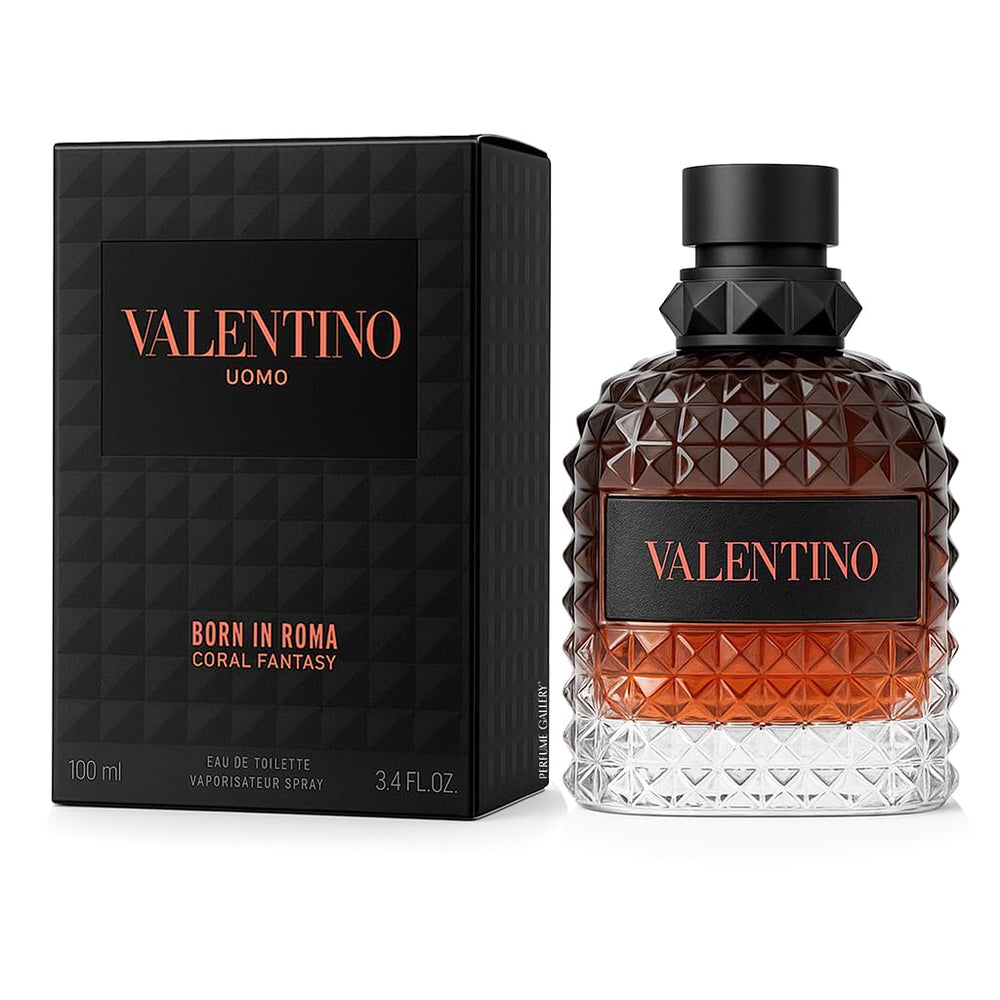 Valentino Uomo Born In Roma Coral Fantasy bottle front for everyday luxury use